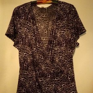 Jaclyn Smith Blouse, Sheer Blouse, Stretch Blouse